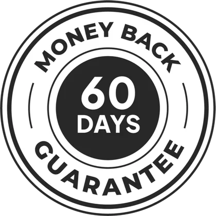 60 day money back guarantee seal